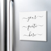 Creëer Uw eigen Elegant-script Aangepaste offerte Magneet