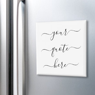 Creëer Uw eigen Elegant-script Aangepaste offerte Magneet