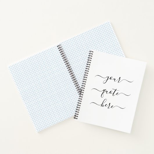 Creëer Uw eigen Elegant-script Aangepaste offerte Notitieboek (Binnen)