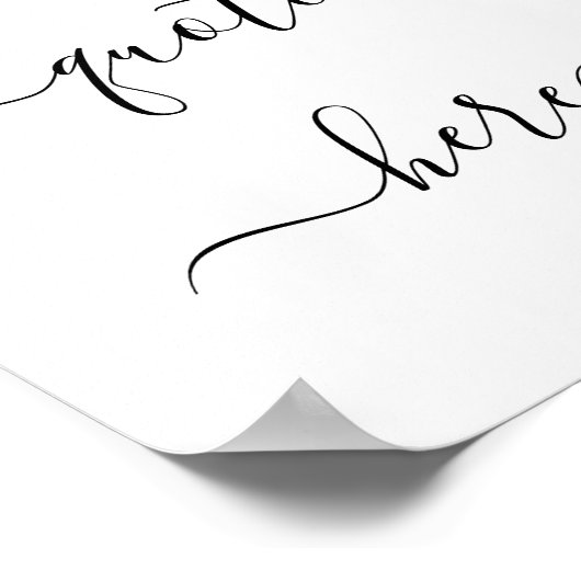 Creëer Uw eigen Elegant-script Aangepaste offerte Poster (Hoek)