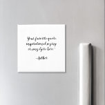 Creëer Uw eigen elegante aangepaste scriptcitaat Magneet<br><div class="desc">Creëer uw eigen citaatmagneet op maat. Beschikt over minimalistische elegante scripttypografie.</div>