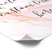 Creëer Uw eigen elegante aangepaste scriptcitaat Poster (Hoek)