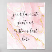 Creëer Uw eigen elegante aangepaste scriptcitaat Poster (Voorkant)