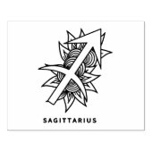 Creëer Uw eigen Elegante Boogschutter Zodiac Rubberstempel (Afrduk)