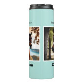 Creëer Uw eigen elegante gepersonaliseerde paarden Thermosbeker (Achterkant)