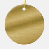 Creëer Uw eigen elegante gouden blik Keramisch Ornament (Voorkant)