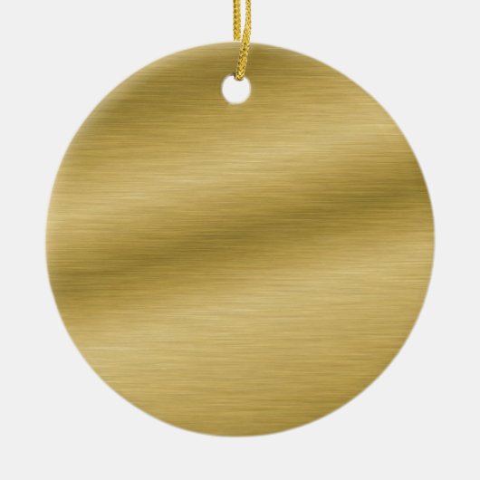 Creëer Uw eigen elegante gouden blik Keramisch Ornament (Voorkant)