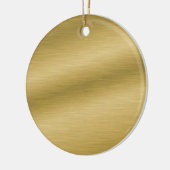 Creëer Uw eigen elegante gouden blik Keramisch Ornament (Links)