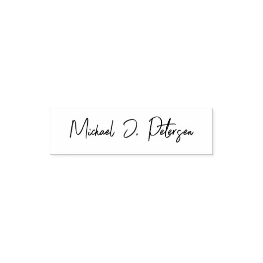 Creëer uw eigen elegante handtekeningnaam zelfinktende stempel (Design)