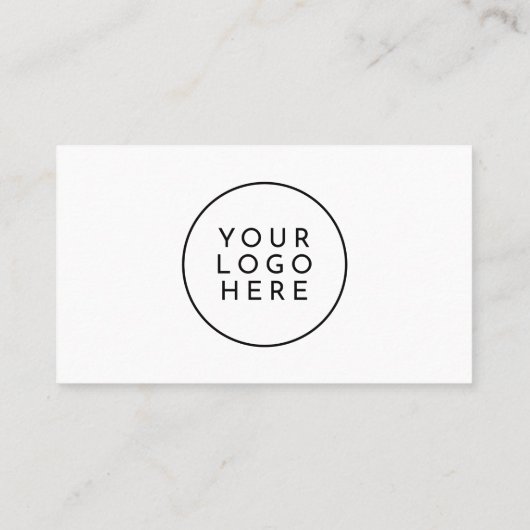 Creëer uw eigen elegante Logo Photo Modern Script Visitekaartje (Achterkant)