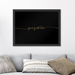 Creëer uw eigen elegante minimalistische offerte o poster<br><div class="desc">Creëer uw eigen aangepaste quote muurkunst met uw favoriete inspirerend gezegde,  songtekst,  bijbelvers of gepersonaliseerde tekst in minimalistische scripttypografie.</div>