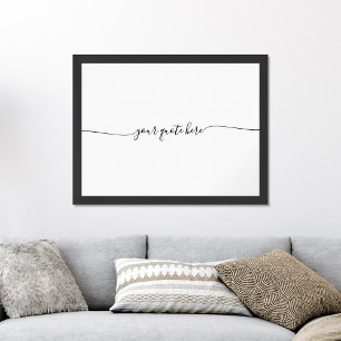 Creëer uw eigen elegante minimalistische offerte o poster