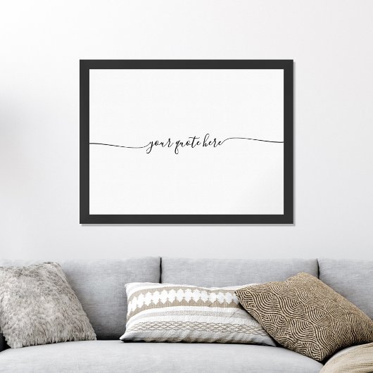 Creëer uw eigen elegante minimalistische offerte o poster