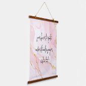 Creëer uw eigen elegante moderne aangepaste offert hangend wandkleed (Gebogen)