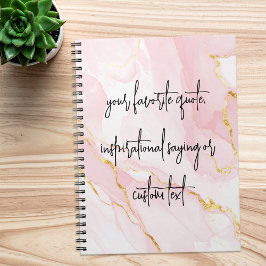 Creëer uw eigen elegante moderne aangepaste offert notitieboek