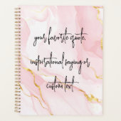 Creëer uw eigen elegante moderne aangepaste offert planner (Voorkant)