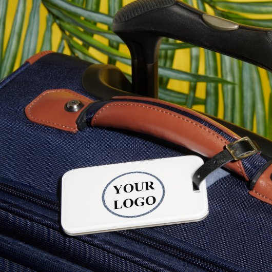 Creëer Uw eigen elegante moderne monogram Voeg Log Bagagelabel (Voorkant Insitu 3)