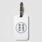 Creëer Uw eigen elegante moderne monogram Voeg Log Bagagelabel (Voorkant (verticaal))
