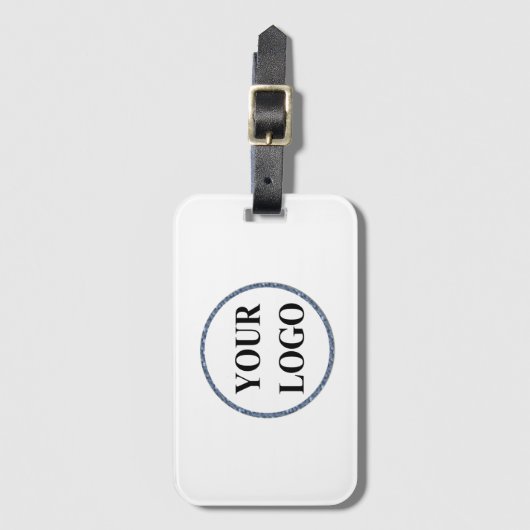 Creëer Uw eigen elegante moderne monogram Voeg Log Bagagelabel (Voorkant (verticaal))