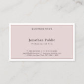 Creëer Uw eigen, elegante, moderne, professionele  Visitekaartje (Achterkant)