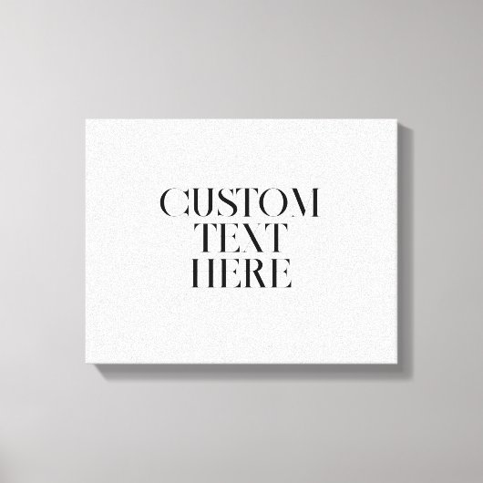 Creëer uw eigen elegante moderne quote canvas afdruk (Voorkant)