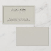 Creëer Uw eigen elegante professionele moderne ver Visitekaartje (Voorkant / Achterkant)