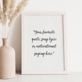 Creëer uw eigen elegante script aangepaste offerte poster