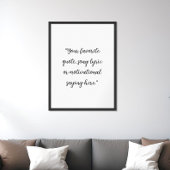 Creëer uw eigen elegante script aangepaste offerte poster