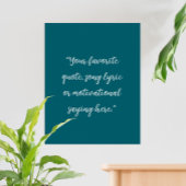 Creëer uw eigen elegante script aangepaste offerte poster