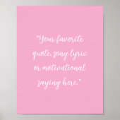 Creëer uw eigen elegante script aangepaste offerte poster (Voorkant)