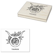 Creëer Uw eigen elegante Stier Zodiac Rubberstempel (Gestempeld)
