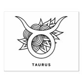 Creëer Uw eigen elegante Stier Zodiac Rubberstempel (Afrduk)