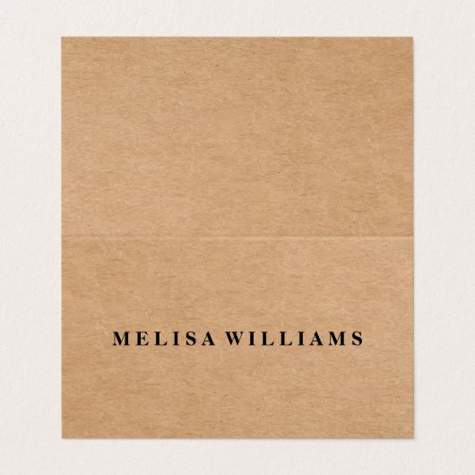 Creëer uw eigen elegante stijl in een stijlvol for visitekaartje (Buitenkant ongevouwen)