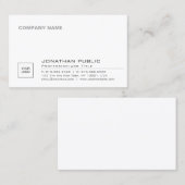 Creëer Uw eigen, elegante, stijlvolle Logo van uw Visitekaartje (Voorkant / Achterkant)