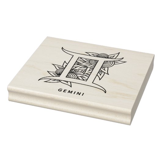 Creëer Uw eigen Elegante Tweelingen Zodiac Rubberstempel (Stempel)