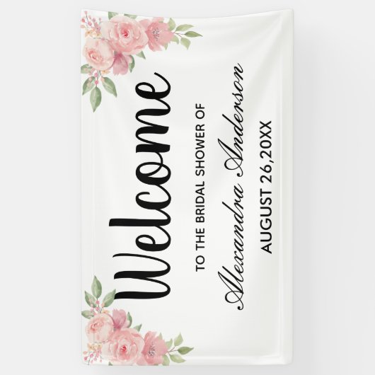 Creëer Uw eigen elegante Vrijgezellenfeest Welkom Spandoek (Verticaal)