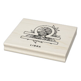 Creëer Uw eigen Elegante Weegschaal Zodiac Rubberstempel