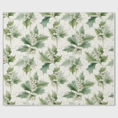 Creëer uw eigen elegante witte maretak cadeaupapier (Vlak)