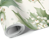 Creëer uw eigen elegante witte maretak cadeaupapier (Rol Hoek)