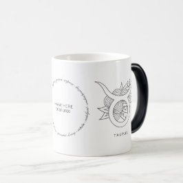 Creëer Uw eigen Elegante Zwart & Wit Stier Magische Mok