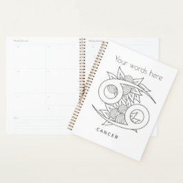 Creëer Uw eigen elegante zwart-witkanker Planner