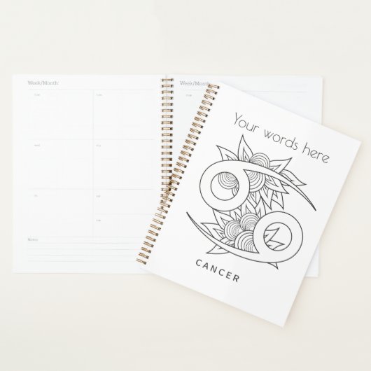 Creëer Uw eigen elegante zwart-witkanker Planner (Display)