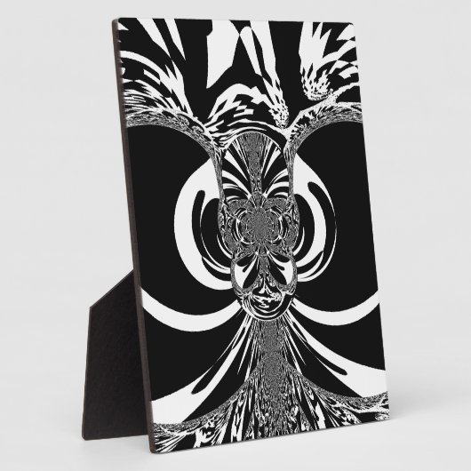 Creëer uw eigen elegante zwarte & witte etnische k fotoplaat (Zijkant)