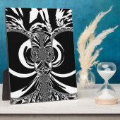 Creëer uw eigen elegante zwarte & witte etnische k fotoplaat (Zijkant)