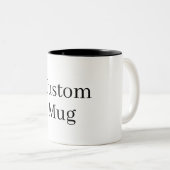 Creëer Uw eigen elke foto Afbeelding Logo Custom Tweekleurige Koffiemok (Voorkant rechts)