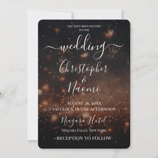 Creëer Uw Eigen Embers & Vuurwerk Kaart (Voorkant)