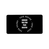 Creëer Uw eigen Etiket (Voorkant)