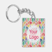 Creëer uw eigen evenement en gelegenheid | Button  Sleutelhanger (Voorkant Links)