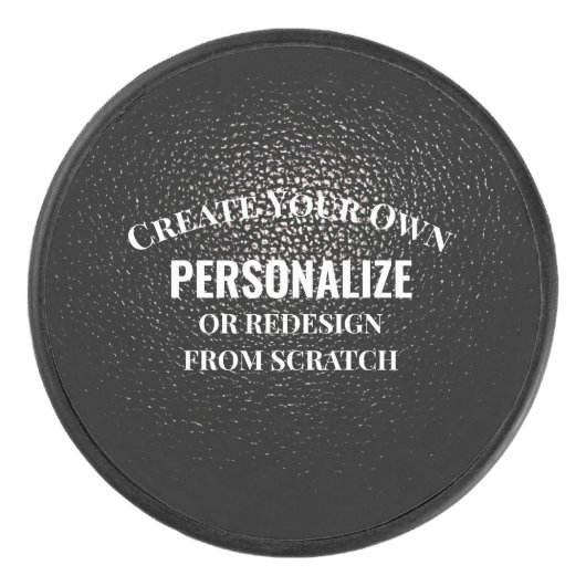 Creëer uw eigen exemplaar - ontwerp uw eigen eigen hockey puck (Voorkant)