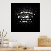 Creëer uw eigen exemplaar - ontwerp uw eigen eigen poster (Keuken)